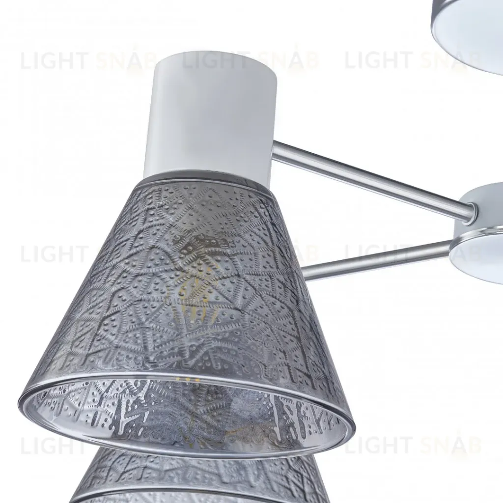 Люстра на штанге Arte Milano Napoli 322408/5 CR+WH 322408/5 CR+WH