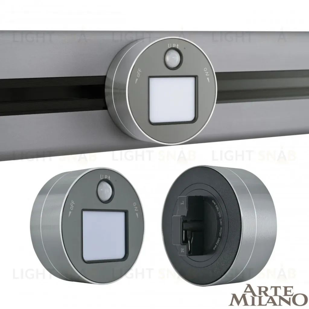 Трековая подсветка Arte Milano Am-track-sockets 380011TLS/LWS Grey 380011TLS/LWS Grey