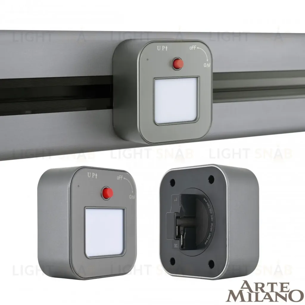 Трековая подсветка Arte Milano Am-track-sockets 380022TL/Light Grey 380022TL/Light Grey