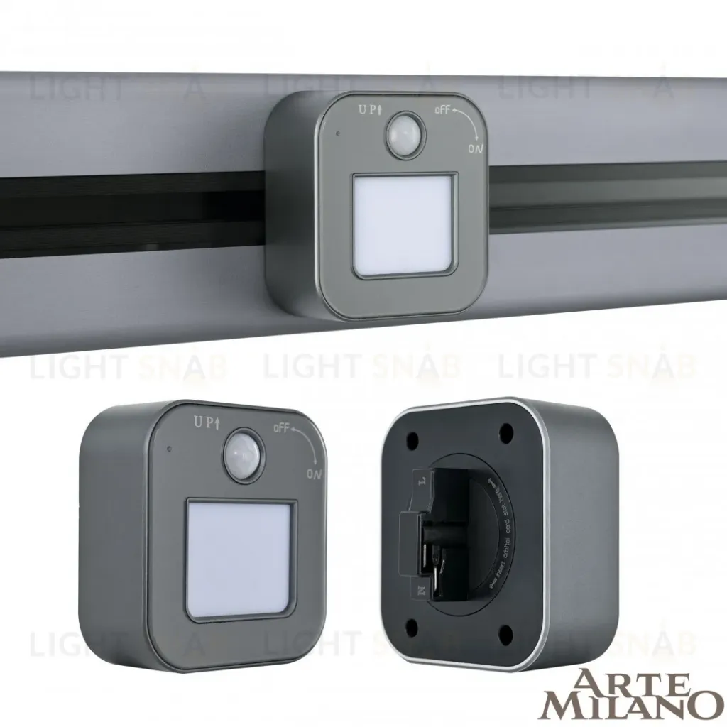 Трековая подсветка Arte Milano Am-track-sockets 380022TLS/LWS Grey 380022TLS/LWS Grey