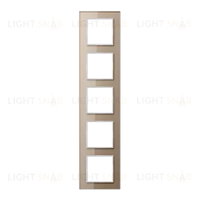 Рамка пятиместная Jung AC585GLCH AC585GLCH