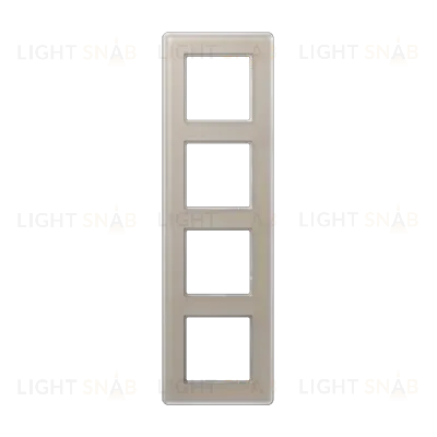 Рамка четырехместная Jung AV584GLMCH AV584GLMCH