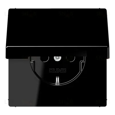 Розетка Schuko с крышкой Jung LS1520BFKLSW LS1520BFKLSW