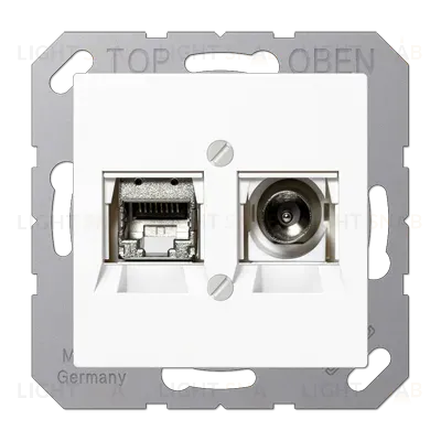 Розетка Smart TV Jung MMDA4521WW MMDA4521WW