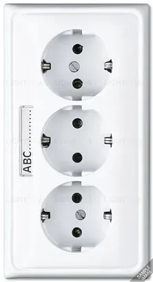 Розетка с заземлением Jung CD523NA CD523NA
