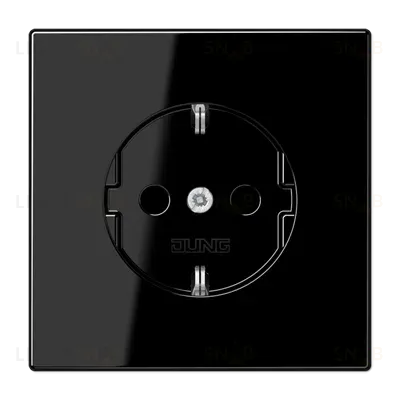 Розетка 2K+З со шторками Jung LS1520KISW LS1520KISW