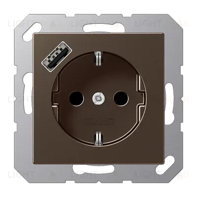 Розетка 2K+З USB Typ A Jung A1520-18AMO A1520-18AMO