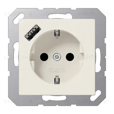 Розетка 2K+З USB Typ A Jung A1520-18A A1520-18A