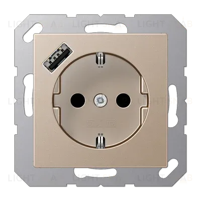 Розетка 2K+З USB Typ A Jung A1520-18ACH A1520-18ACH