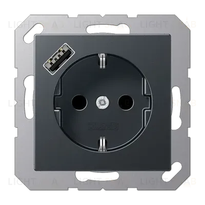 Розетка 2K+З USB Typ A Jung A1520-18AANM A1520-18AANM