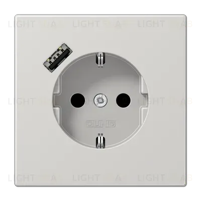 Розетка 2K+З USB Typ A Jung LS1520-18ALG LS1520-18ALG