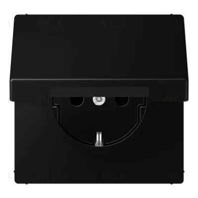 Розетка Schuko с крышкой Jung LS1520BFKLSWM LS1520BFKLSWM