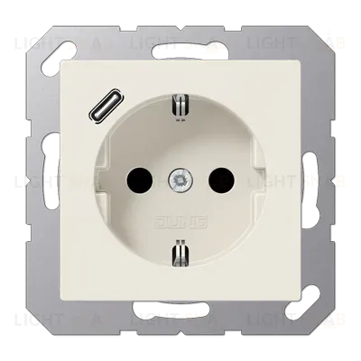 Розетка 2K+З USB Typ C Jung A1520-18C A1520-18C