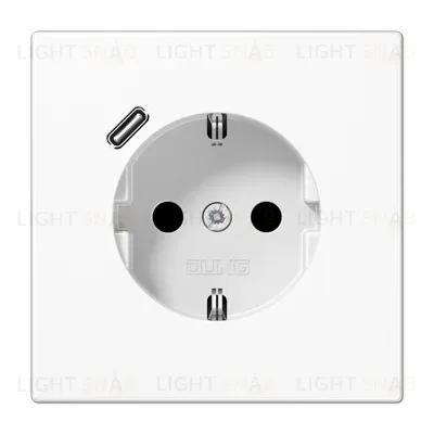 Розетка 2K+З USB Typ C Jung LS1520-18CWW LS1520-18CWW