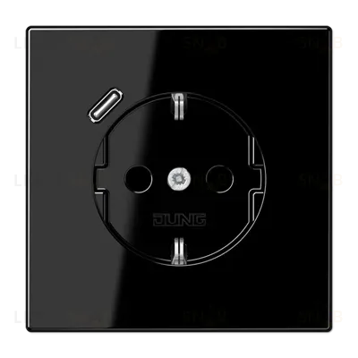 Розетка 2K+З USB Typ C Jung LS1520-18CSW LS1520-18CSW