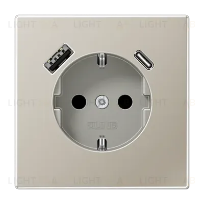 Розетка 2K+З USB Typ AC Jung ES1520-15CA ES1520-15CA