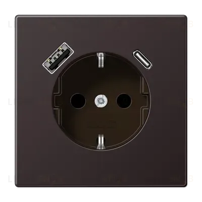 Розетка 2K+З USB Typ AC Jung AL1520-15CAD AL1520-15CAD
