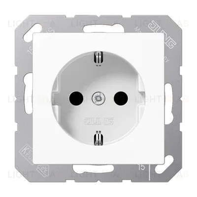 Розетка 2K+З Jung A1521WW A1521WW