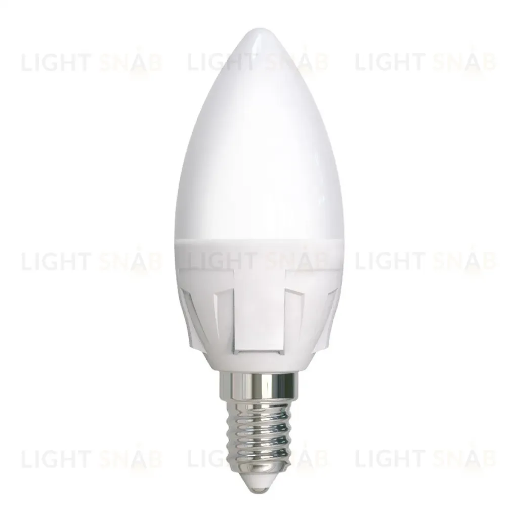 Светодиодная лампа Uniel LED-C37 7W/6500K/E14/FR PLP01WH UL-00011014 LED-C37 7W/6500K/E14/FR PLP01WH