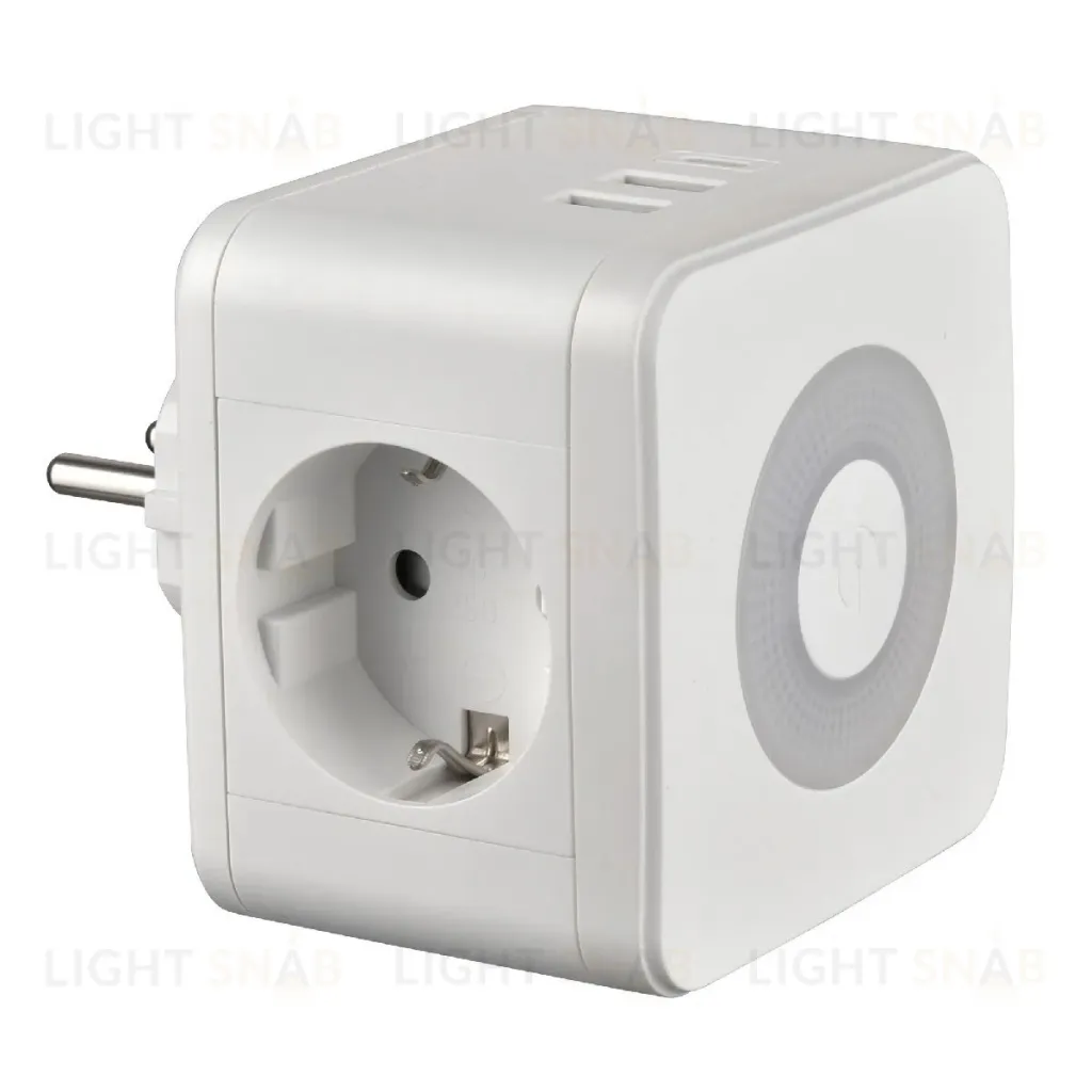 Разветвитель сетевой с выключателем Uniel S-GES2-16SBUC WHITE UL-00011245 S-GES2-16SBUC WHITE