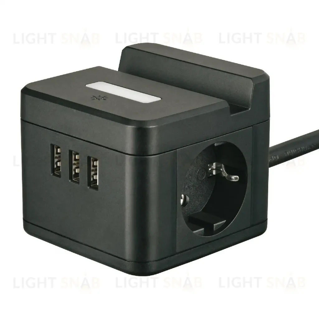 Удлинитель Uniel S-GCD2-1,5SBUH BLACK UL-00011252 S-GCD2-1,5SBUH BLACK