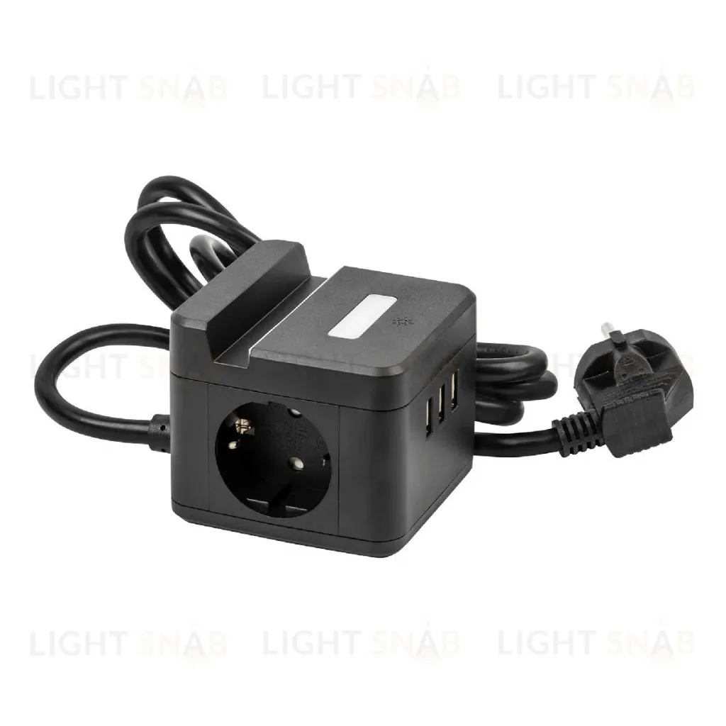 Удлинитель Uniel S-GCD2-1,5SBUH BLACK UL-00011252 S-GCD2-1,5SBUH BLACK