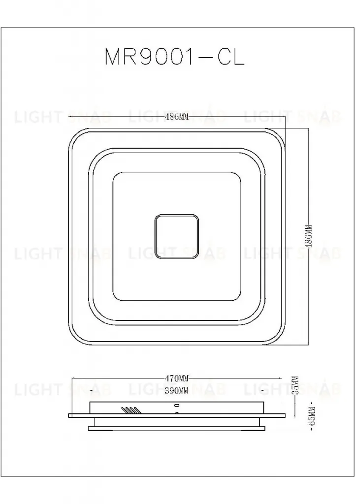 Потолочный светильник Myfar Button MR9001-CL MR9001-CL