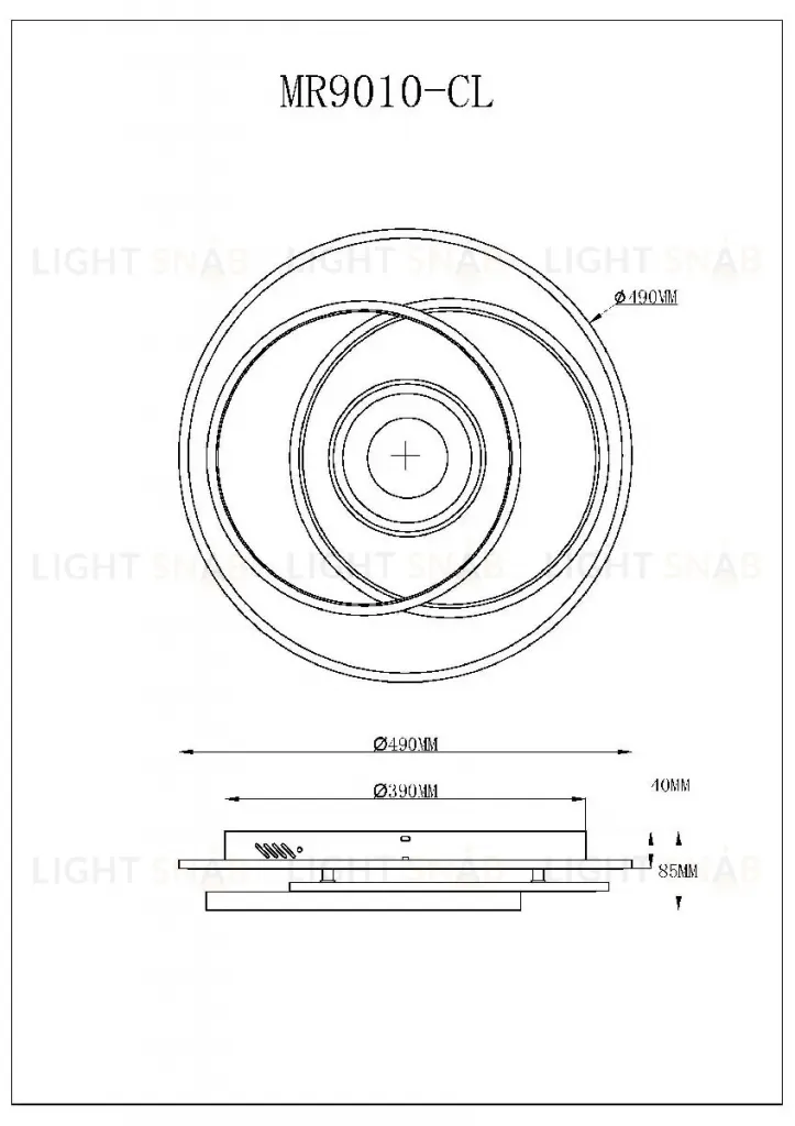 Потолочный светильник Myfar Galatea MR9010-CL MR9010-CL