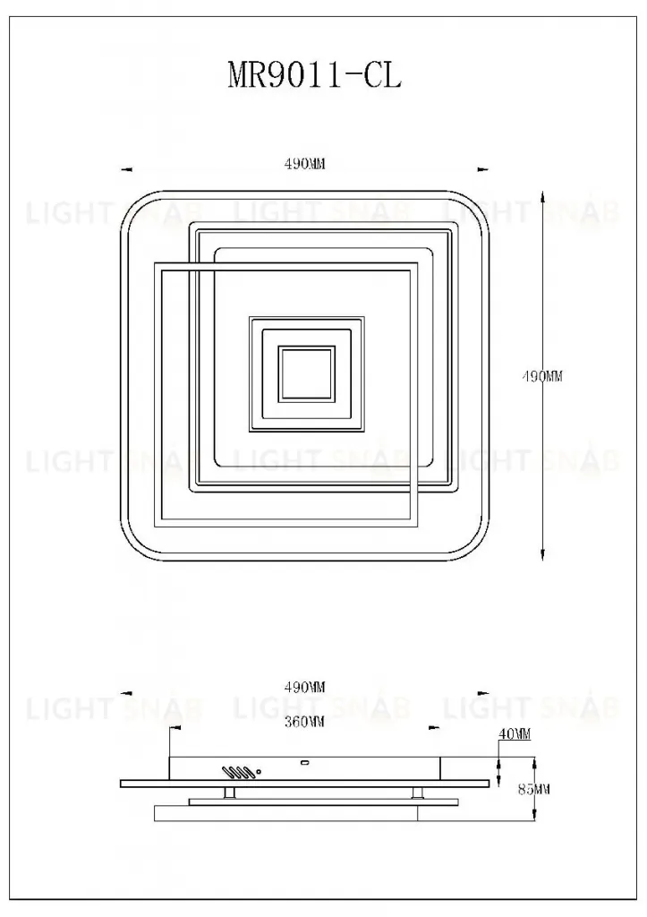 Потолочный светильник Myfar Galatea MR9011-CL MR9011-CL