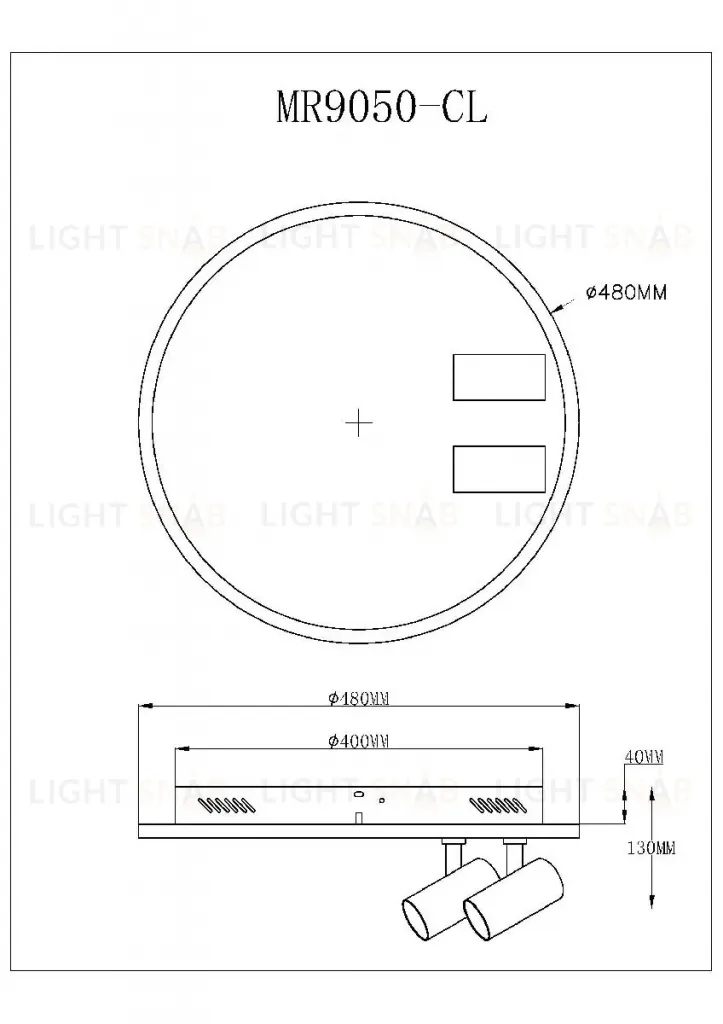 Потолочный светильник Myfar Focus MR9050-CL MR9050-CL