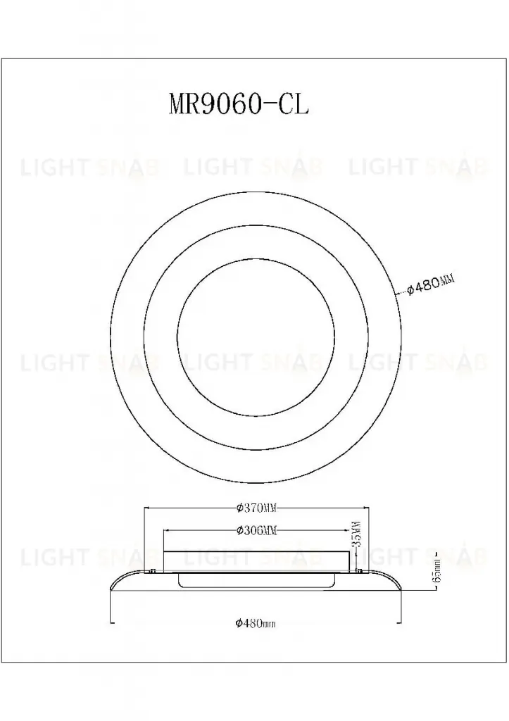 Потолочный светильник Myfar Naiad MR9060-CL MR9060-CL
