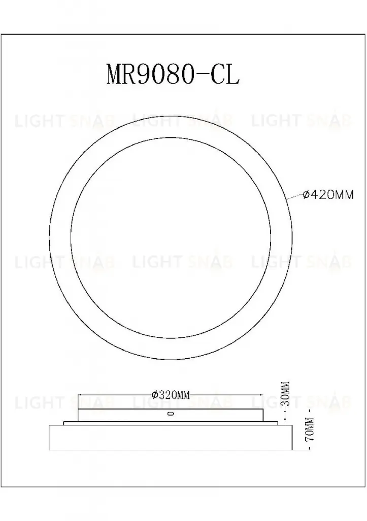 Потолочный светильник Myfar Neso MR9080-CL MR9080-CL