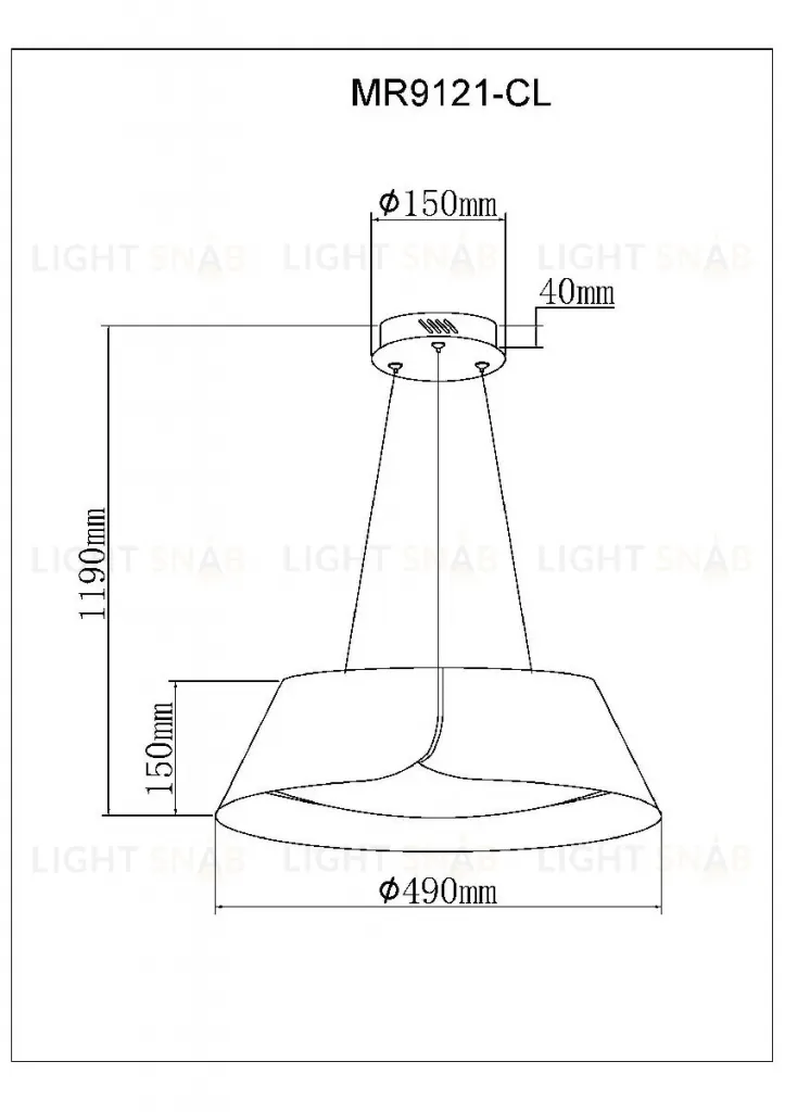 Подвесной светильник Myfar Cordelia MR9121-CL MR9121-CL