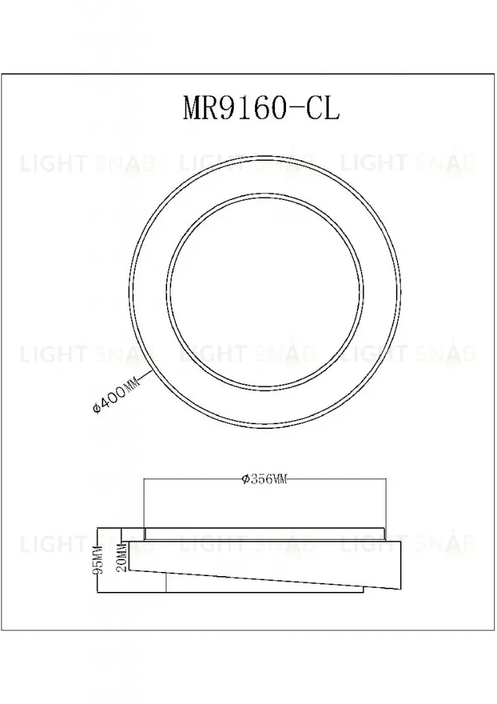 Потолочный светильник Myfar Rhea MR9160-CL MR9160-CL