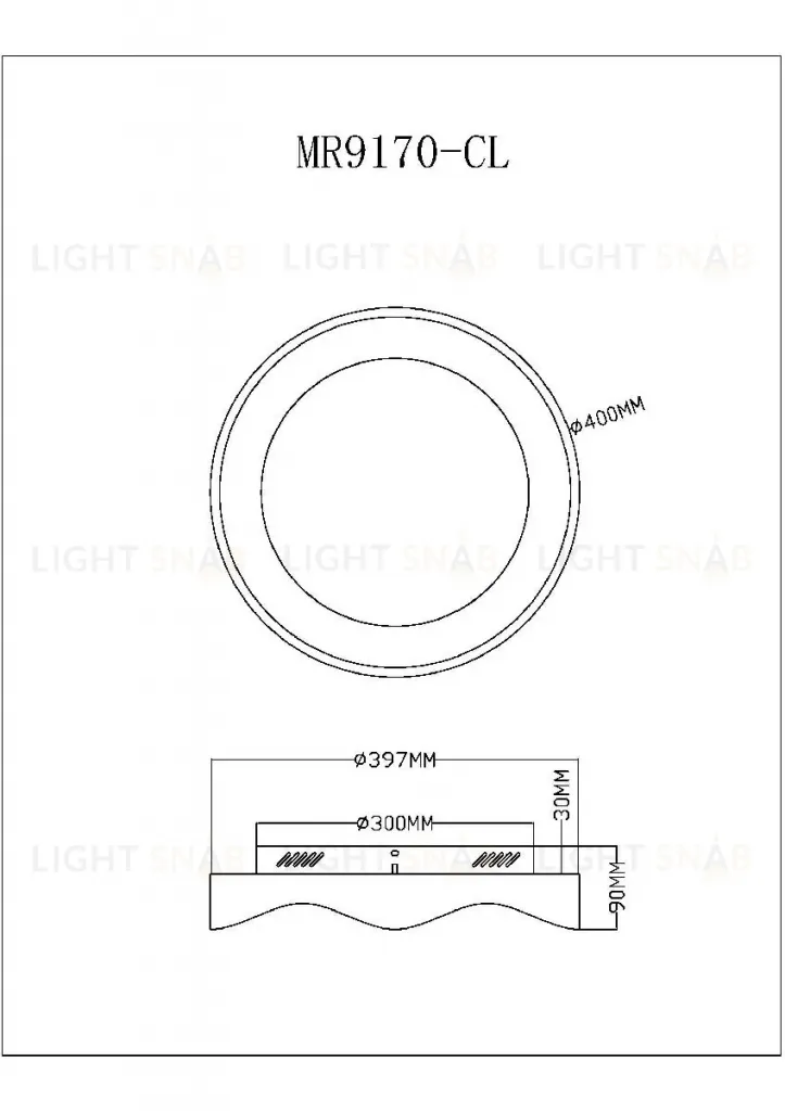 Потолочный светильник Myfar Diona MR9170-CL MR9170-CL