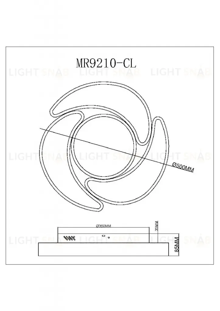 Потолочный светильник Myfar Lysithea MR9210-CL MR9210-CL