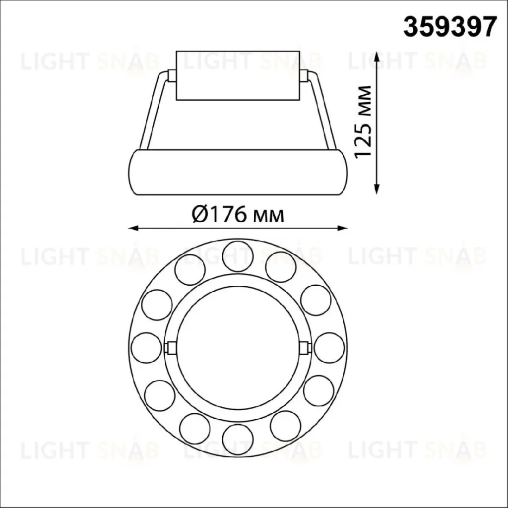 Накладной светильник Novotech Over Turn 359397 359397