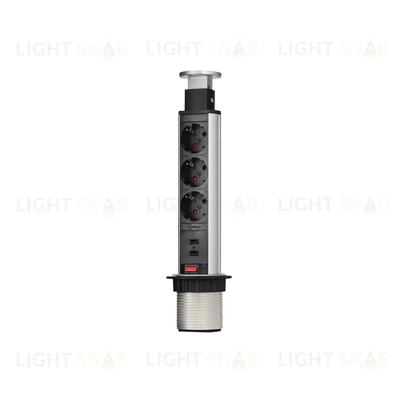Блок розеток 105S (3 секции и 2 USB) Mebax 00-00001166 00-00001166