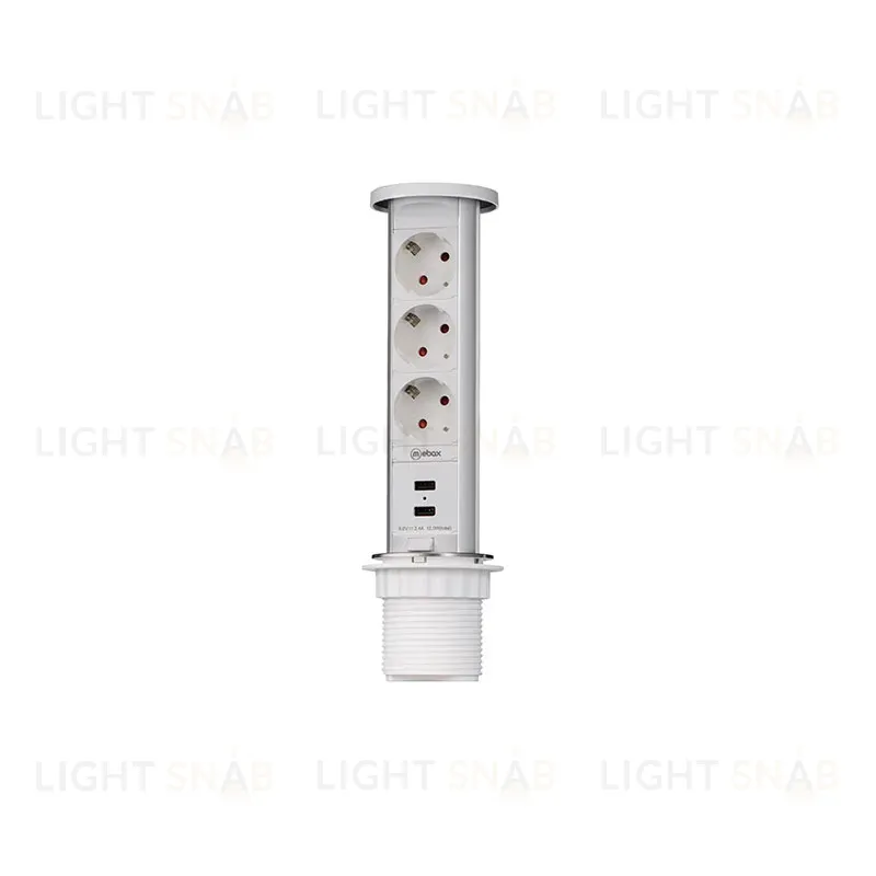Блок розеток 105W (3 секции и 2 USB) Mebax 00-00001162 00-00001162