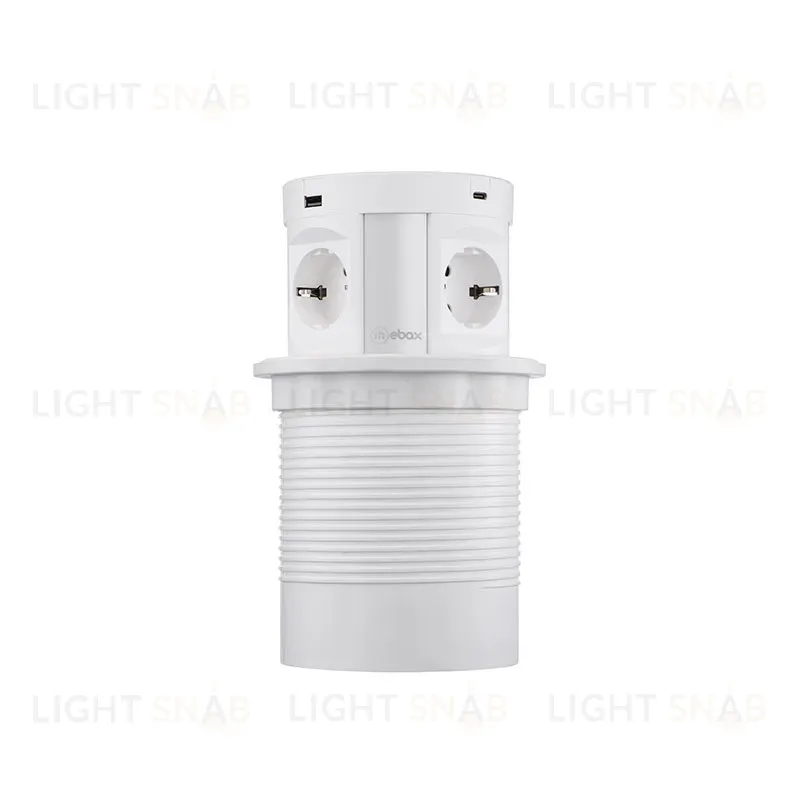 Блок розеток 107J (4 секции, 2 USB А + 2 USB С) Mebax 00-00001171 00-00001171