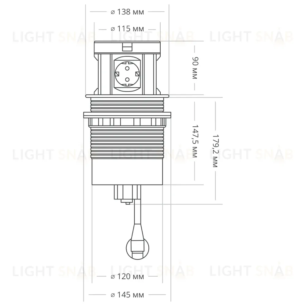 Блок розеток 107J (4 секции, 2 USB и RJ-45) Mebax 00-00001466 00-00001466
