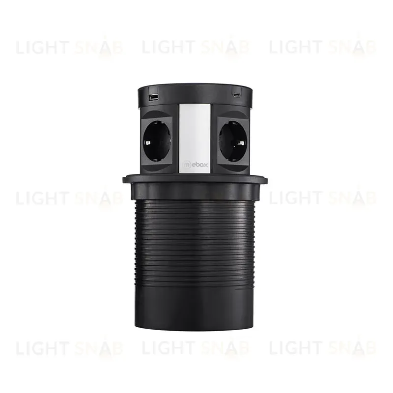 Блок розеток 107J (4 секции, 2 USB А + 2 USB С) Mebax 00-00001464 00-00001464