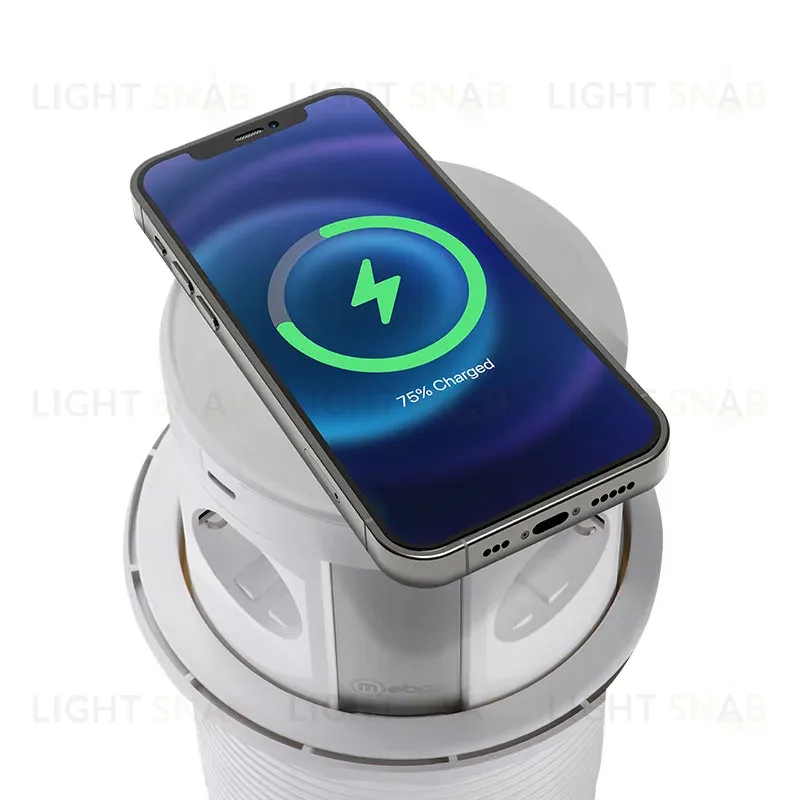 Блок розеток 107J (4 секции, 2 USB А + 2 USB С) Mebax 00-00001171 00-00001171