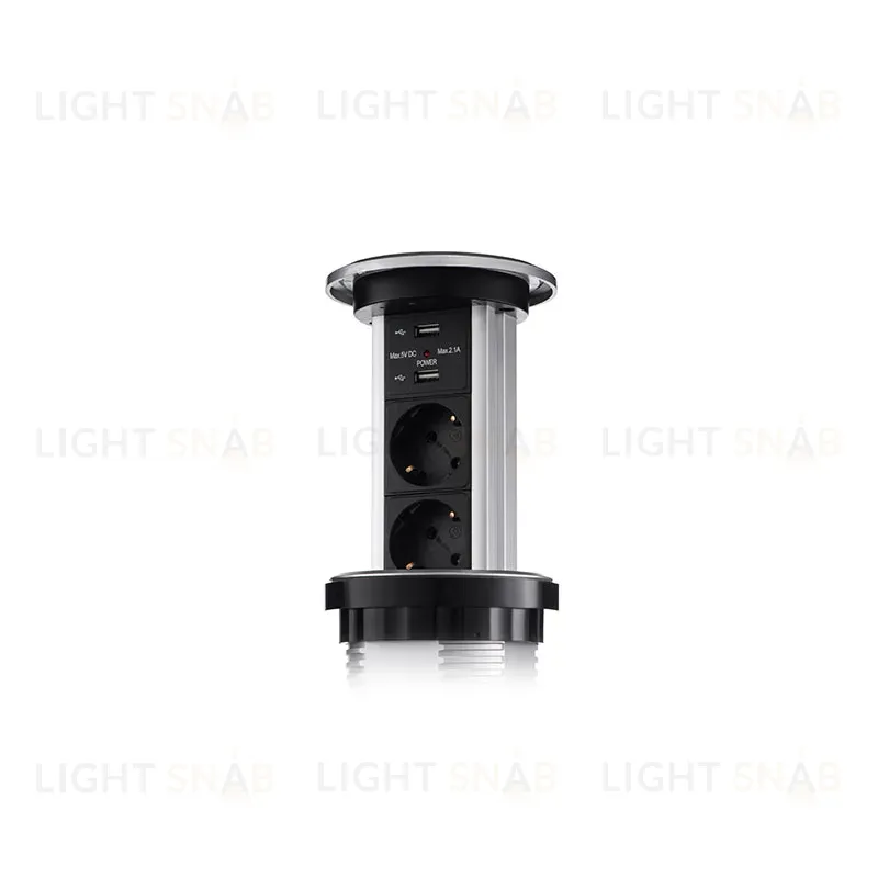 Сенсорный блок розеток LK (3 секции и 2 USB) Mebax 00-00001183 00-00001183