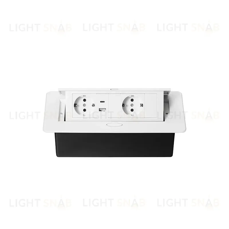 Блок розеток MX-226 (O) (2 секции, 1 USB и 1 type C) Mebax 00-00002604 00-00002604