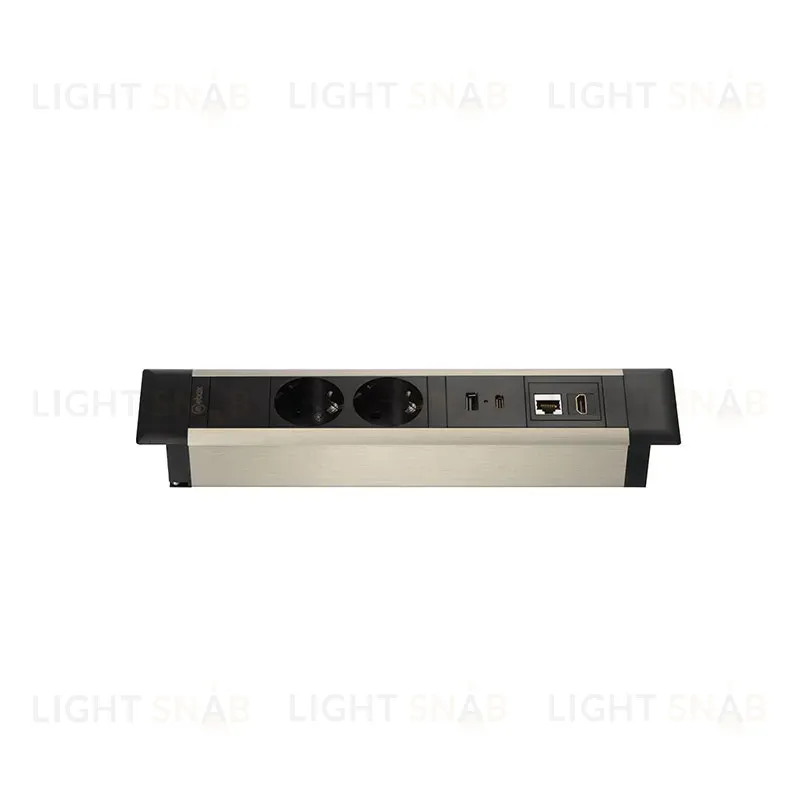 Блок розеток 41T (2 секции, USB + type C + RJ45 + HDMI) Mebax 00-00002593 00-00002593