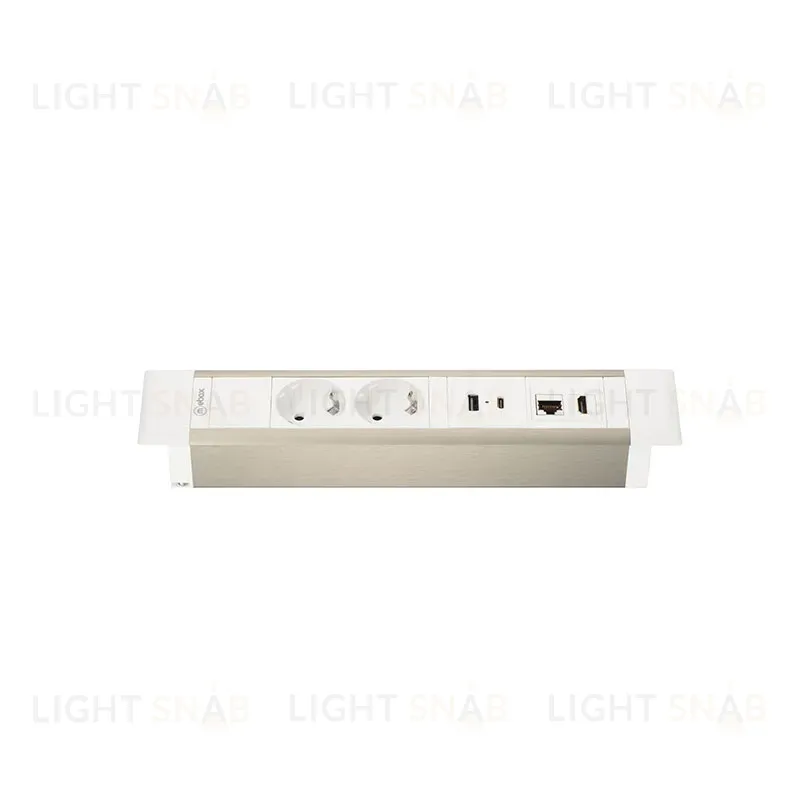 Блок розеток 41T (2 секции, USB + type C + RJ45 + HDMI) Mebax 00-00002594 00-00002594