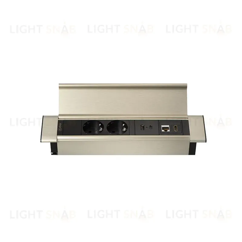 Блок розеток 41P (2 секции, USB + type C + RJ45 + HDMI) Mebax 00-00002595 00-00002595