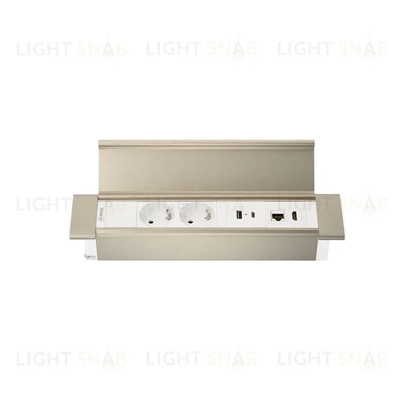 Блок розеток 41P (2 секции, USB + type C + RJ45 + HDMI) Mebax 00-00002596 00-00002596