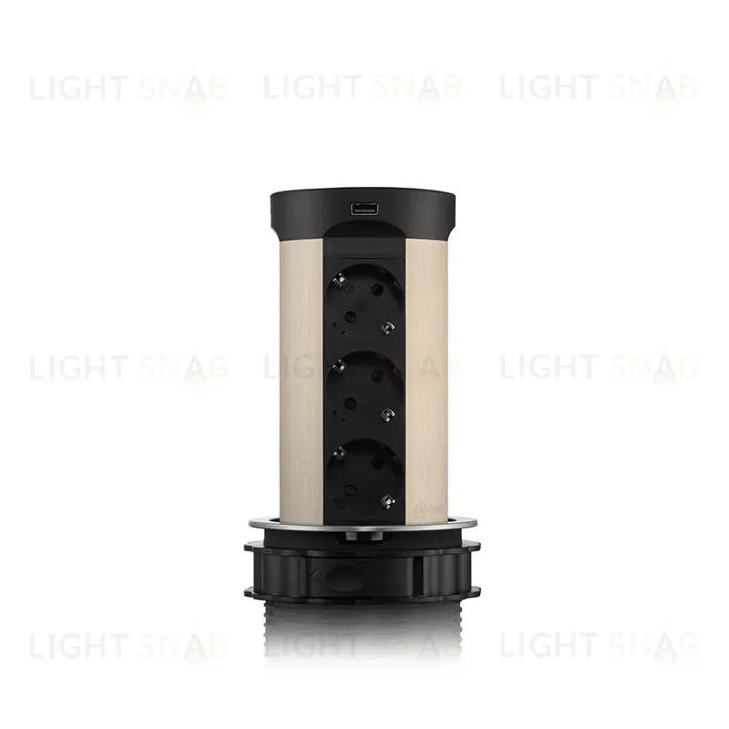 Блок розеток 17 (12 секций и USB type A+C) беспроводная зарядка Mebax 00-00002599 00-00002599
